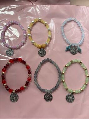 Zodiac beaded handcrafted bracelets by me: pick one